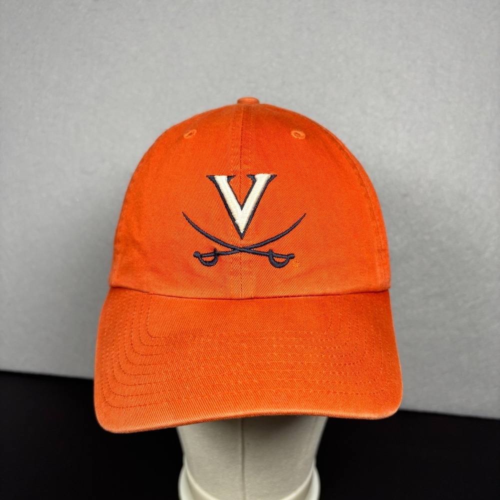 University of Virginia Cavaliers Orange Baseball Cap Medium Hat Unisex Adult UVA